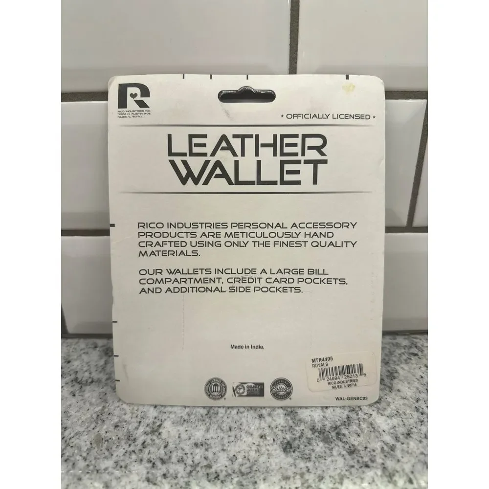 Brand New‎ Learher KC Wallet Tri-fold RICO industries